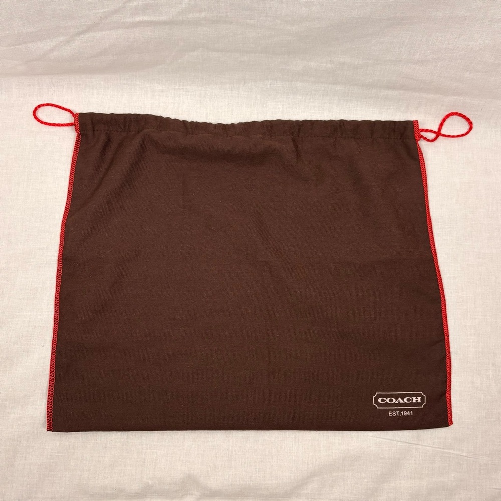 Coach Brown Drawstring Dust Bag